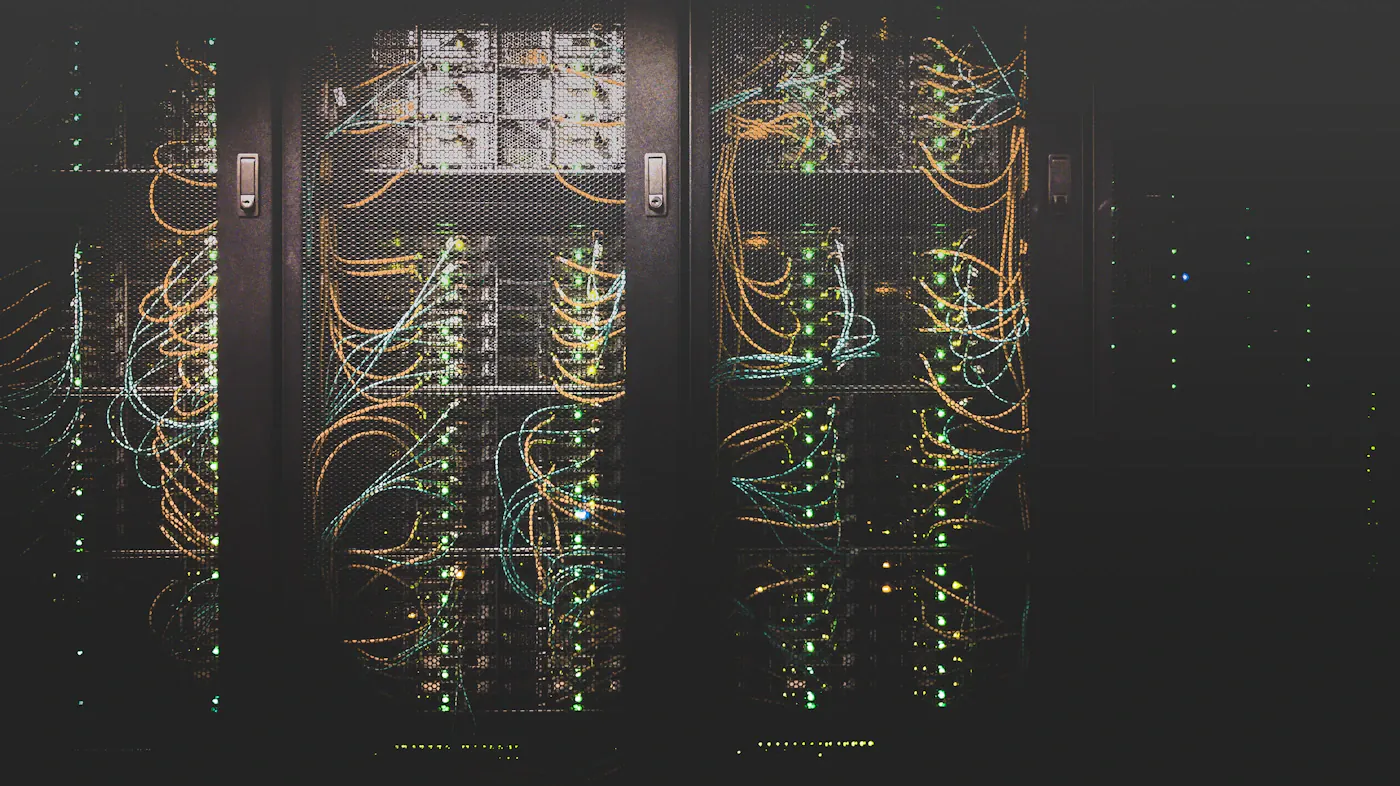 Server racks in a colocation data centre facility