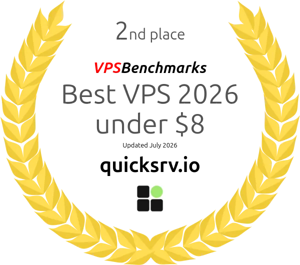 VPSBenchmarks Best VPS 2026 under $8 — 2nd place